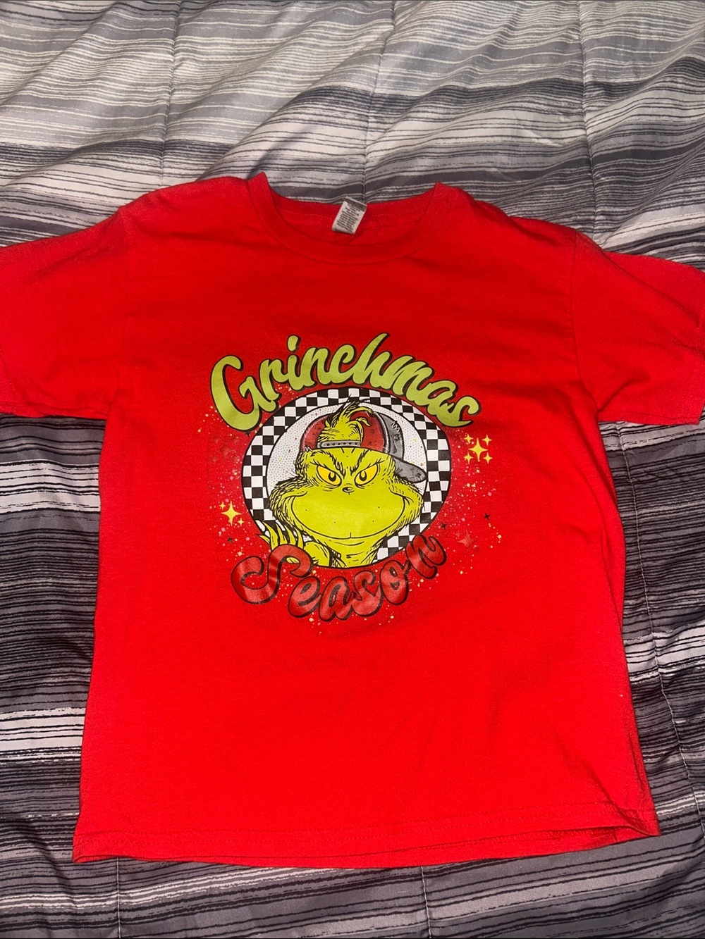Kids' Grinchmas Season Graphic Tee - Red